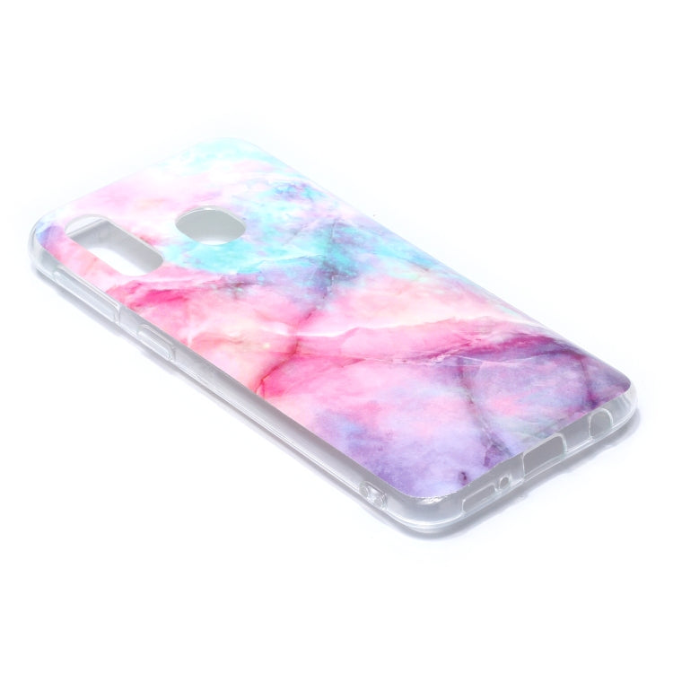 For Galaxy A40 Coloured Drawing Pattern IMD Workmanship Soft TPU Protective Case
