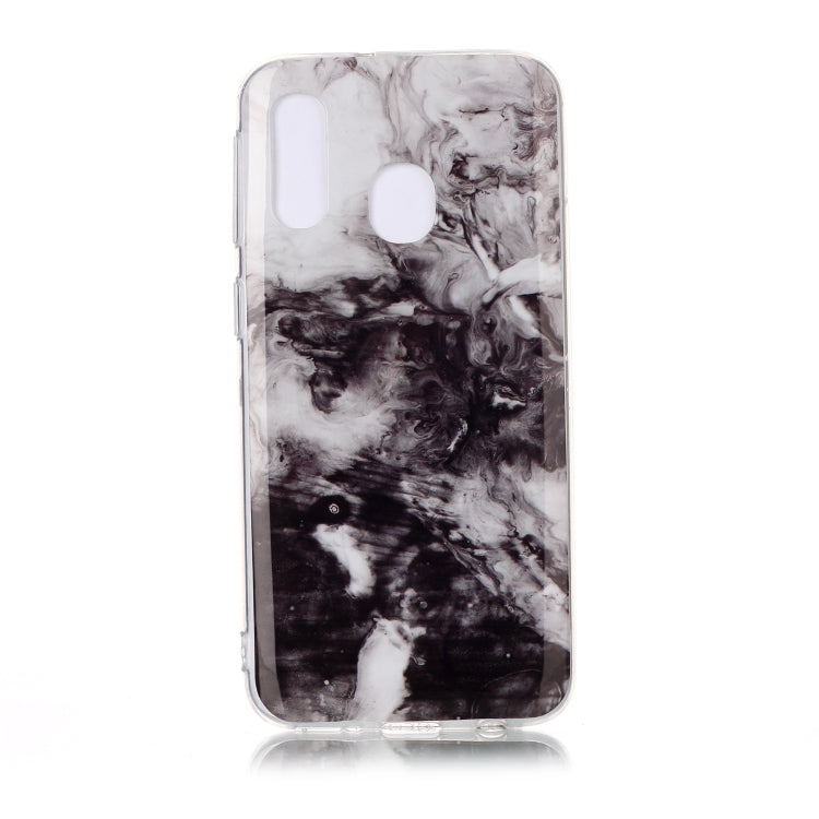 For Galaxy A40 Coloured Drawing Pattern IMD Workmanship Soft TPU Protective Case