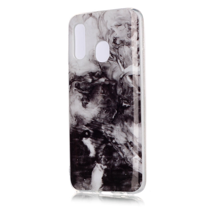 For Galaxy A40 Coloured Drawing Pattern IMD Workmanship Soft TPU Protective Case