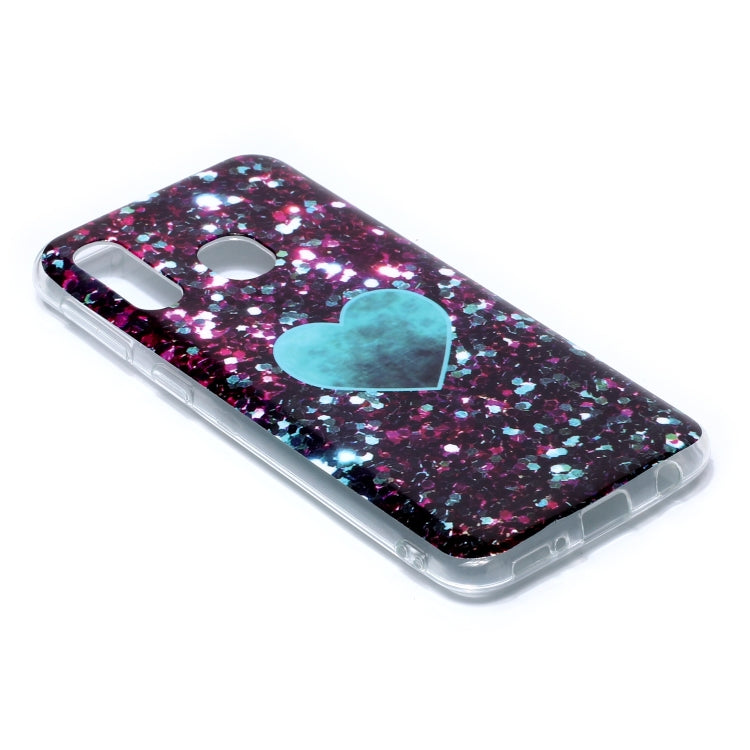 For Galaxy A40 Coloured Drawing Pattern IMD Workmanship Soft TPU Protective Case
