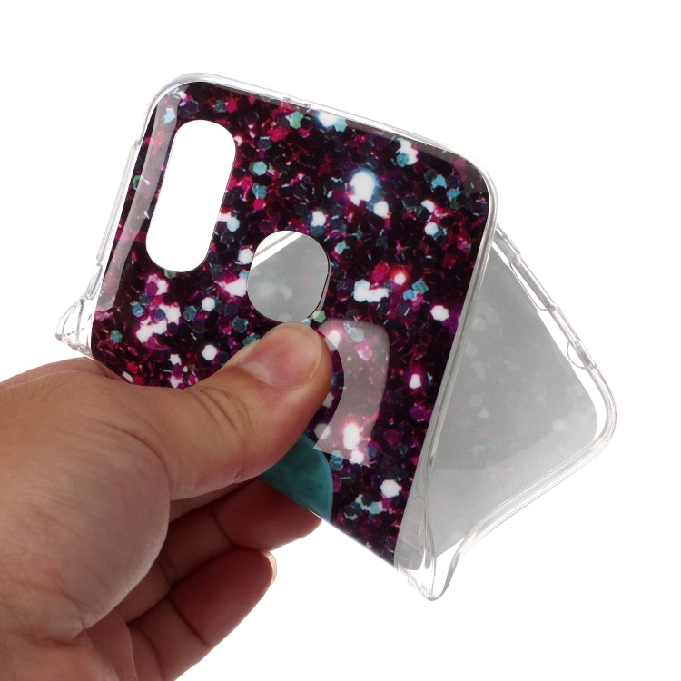 For Galaxy A40 Coloured Drawing Pattern IMD Workmanship Soft TPU Protective Case
