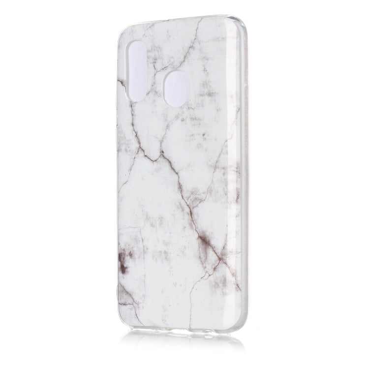 For Galaxy A40 Coloured Drawing Pattern IMD Workmanship Soft TPU Protective Case