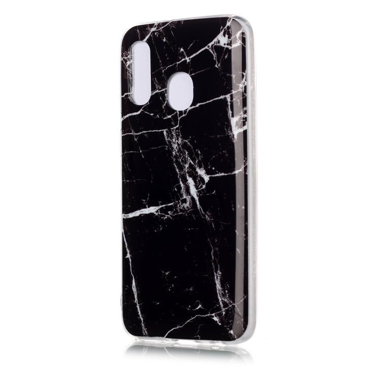 For Galaxy A40 Coloured Drawing Pattern IMD Workmanship Soft TPU Protective Case
