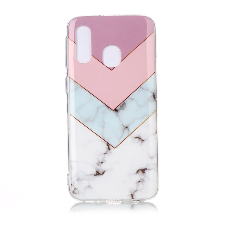 For Galaxy A40 Coloured Drawing Pattern IMD Workmanship Soft TPU Protective Case