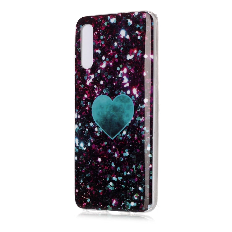 For Galaxy A50 Coloured Drawing Pattern IMD Workmanship Soft TPU Protective Case