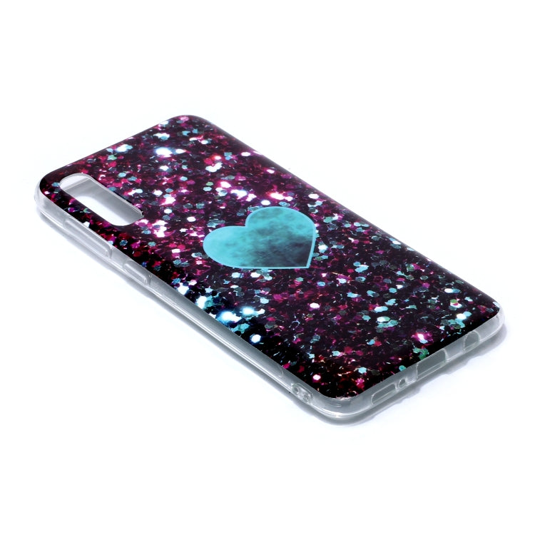 For Galaxy A50 Coloured Drawing Pattern IMD Workmanship Soft TPU Protective Case
