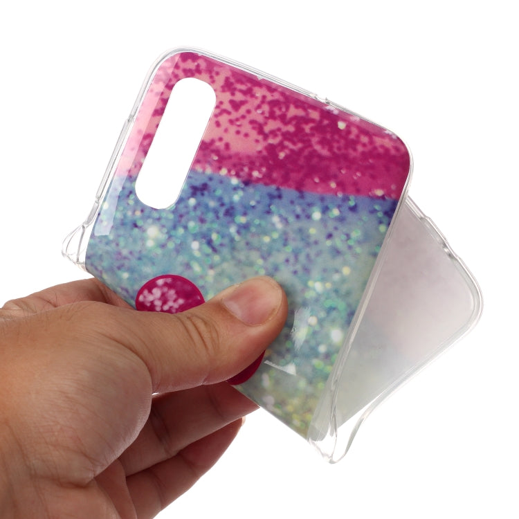 For Galaxy A50 Coloured Drawing Pattern IMD Workmanship Soft TPU Protective Case