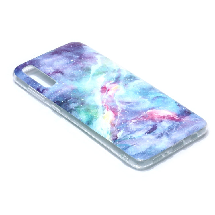 For Galaxy A70 Coloured Drawing Pattern IMD Workmanship Soft TPU Protective Case