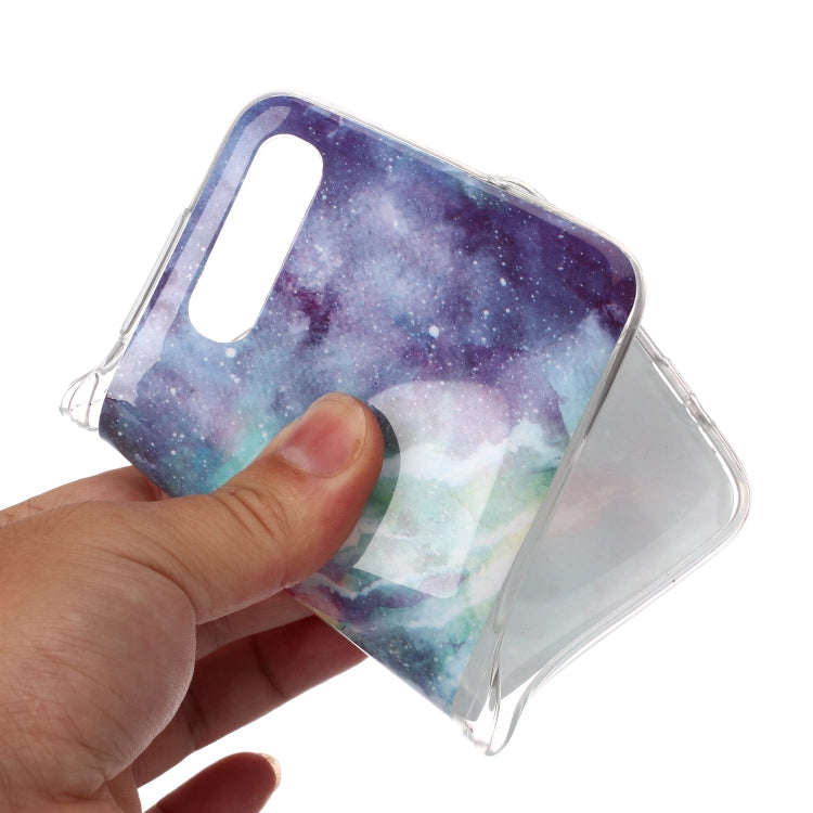For Galaxy A70 Coloured Drawing Pattern IMD Workmanship Soft TPU Protective Case