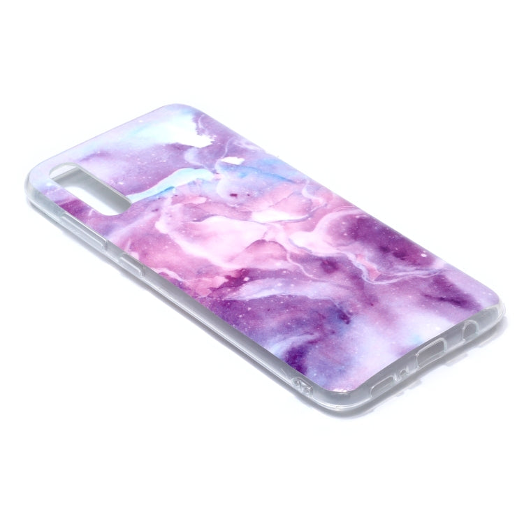 For Galaxy A70 Coloured Drawing Pattern IMD Workmanship Soft TPU Protective Case
