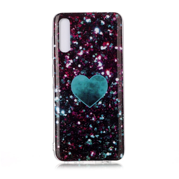 For Galaxy A70 Coloured Drawing Pattern IMD Workmanship Soft TPU Protective Case