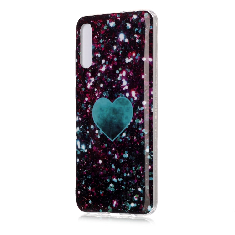 For Galaxy A70 Coloured Drawing Pattern IMD Workmanship Soft TPU Protective Case