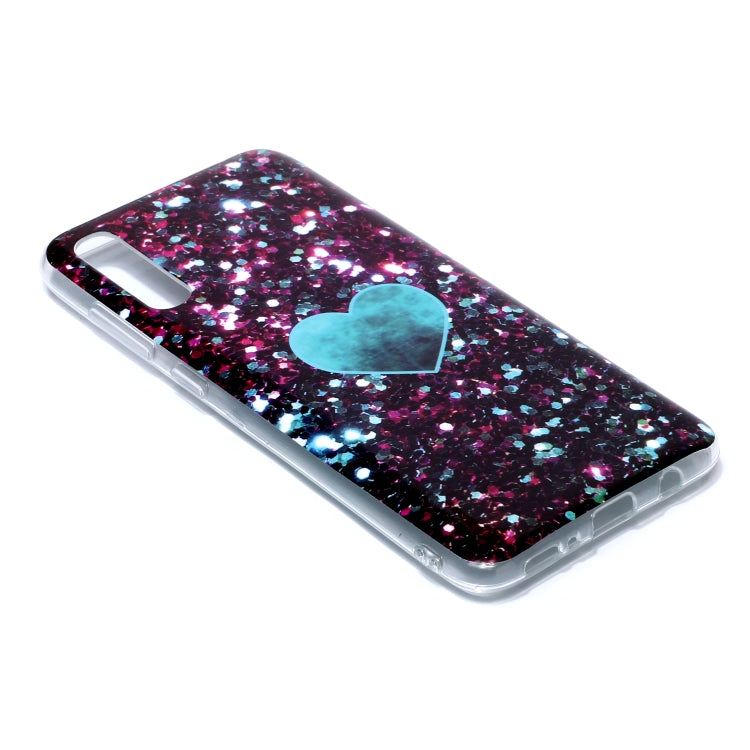 For Galaxy A70 Coloured Drawing Pattern IMD Workmanship Soft TPU Protective Case