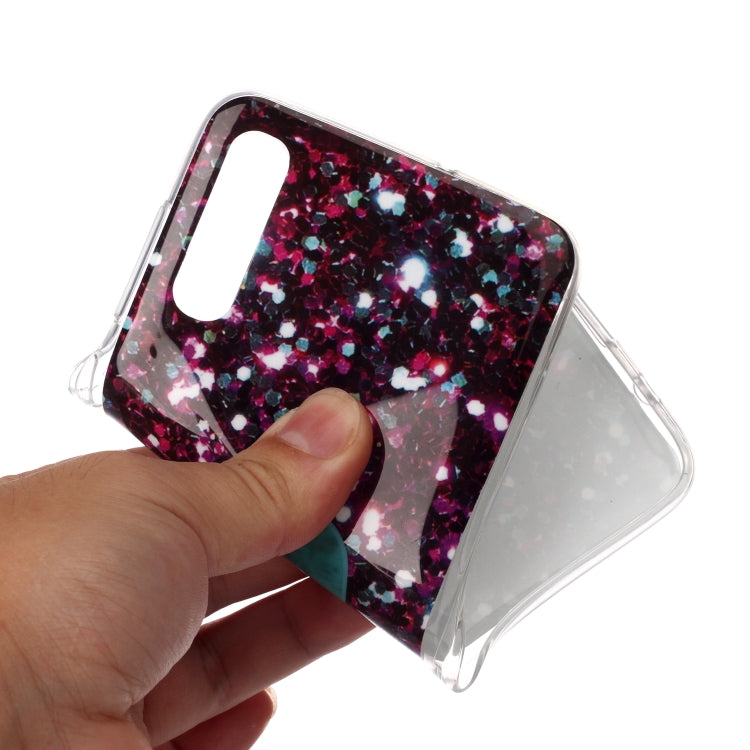 For Galaxy A70 Coloured Drawing Pattern IMD Workmanship Soft TPU Protective Case