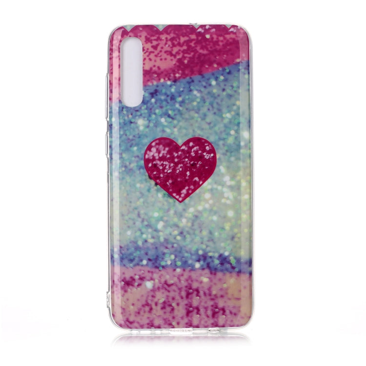 For Galaxy A70 Coloured Drawing Pattern IMD Workmanship Soft TPU Protective Case