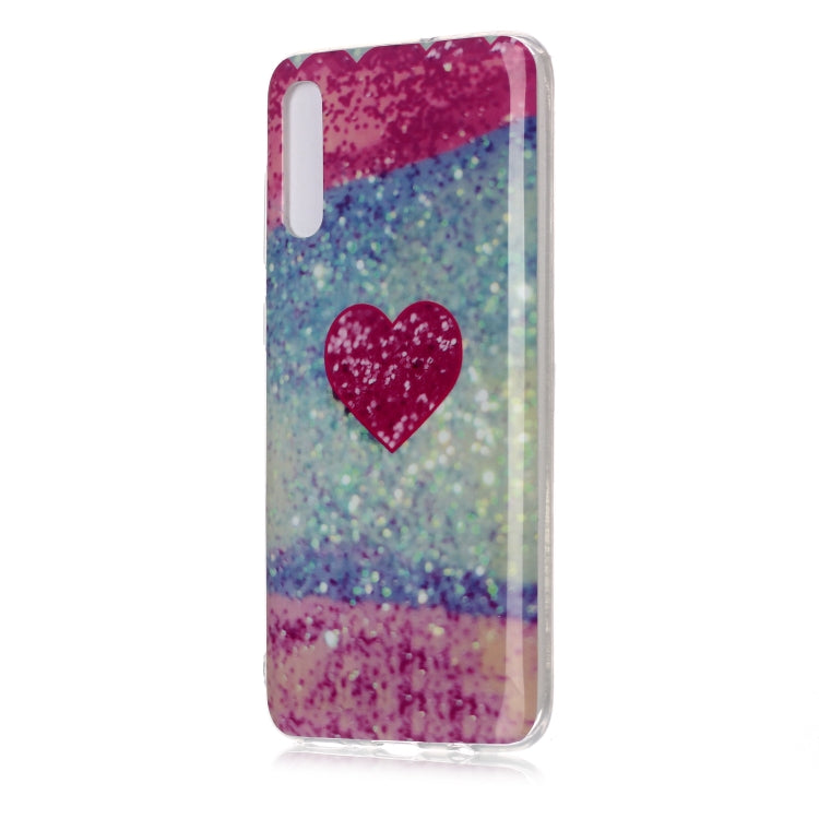 For Galaxy A70 Coloured Drawing Pattern IMD Workmanship Soft TPU Protective Case