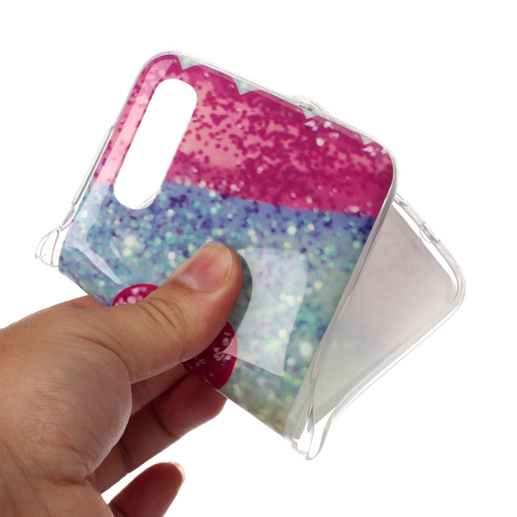 For Galaxy A70 Coloured Drawing Pattern IMD Workmanship Soft TPU Protective Case