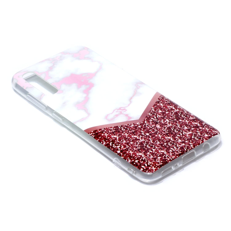 For Galaxy A70 Coloured Drawing Pattern IMD Workmanship Soft TPU Protective Case