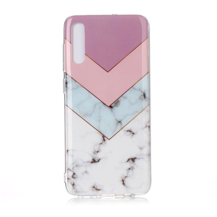 For Galaxy A70 Coloured Drawing Pattern IMD Workmanship Soft TPU Protective Case