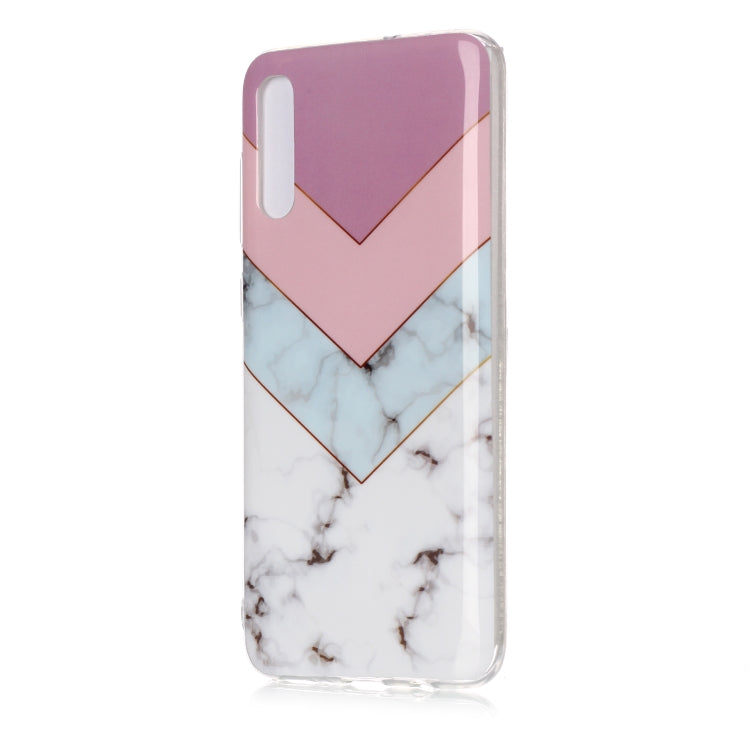 For Galaxy A70 Coloured Drawing Pattern IMD Workmanship Soft TPU Protective Case