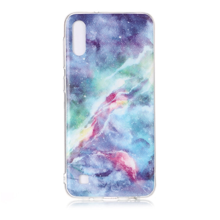 For Galaxy M10 Coloured Drawing Pattern IMD Workmanship Soft TPU Protective Case