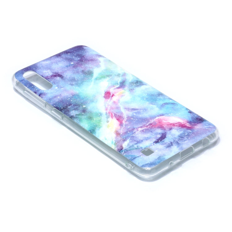For Galaxy M10 Coloured Drawing Pattern IMD Workmanship Soft TPU Protective Case