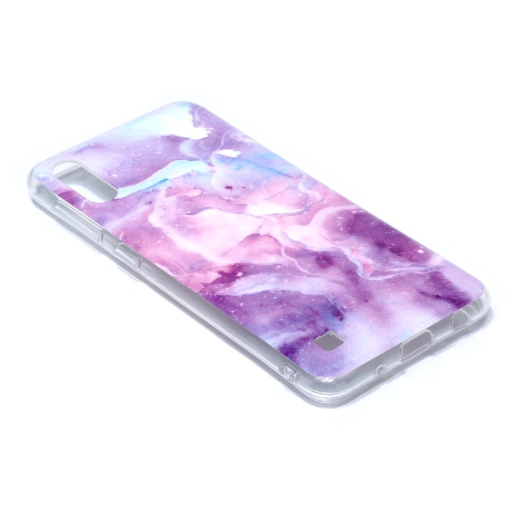 For Galaxy M10 Coloured Drawing Pattern IMD Workmanship Soft TPU Protective Case