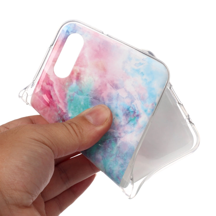For Galaxy M10 Coloured Drawing Pattern IMD Workmanship Soft TPU Protective Case