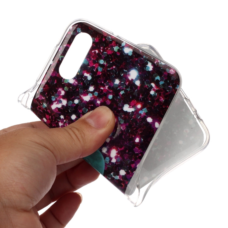 For Galaxy M10 Coloured Drawing Pattern IMD Workmanship Soft TPU Protective Case