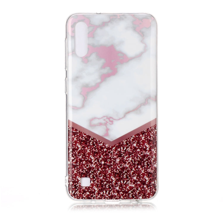 For Galaxy M10 Coloured Drawing Pattern IMD Workmanship Soft TPU Protective Case