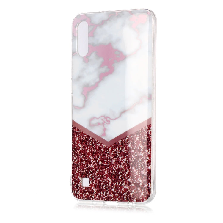 For Galaxy M10 Coloured Drawing Pattern IMD Workmanship Soft TPU Protective Case