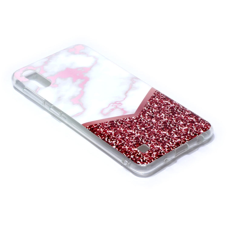 For Galaxy M10 Coloured Drawing Pattern IMD Workmanship Soft TPU Protective Case