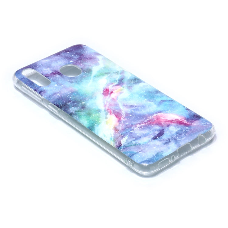 For Galaxy M20 Coloured Drawing Pattern IMD Workmanship Soft TPU Protective Case
