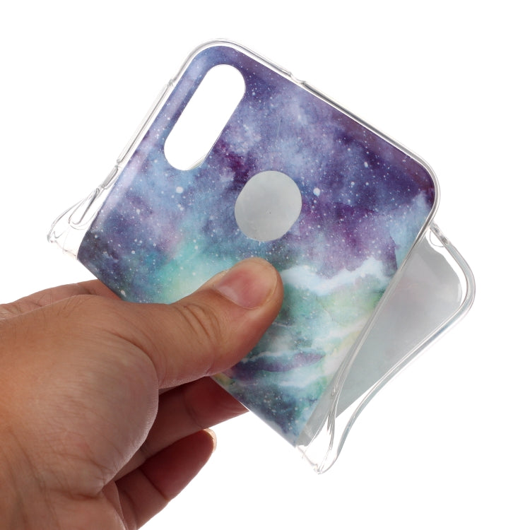 For Galaxy M20 Coloured Drawing Pattern IMD Workmanship Soft TPU Protective Case