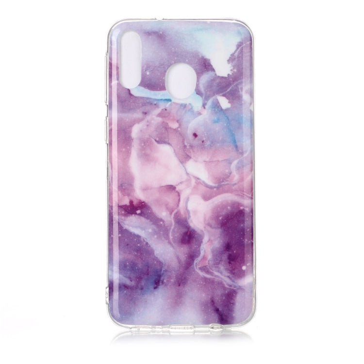 For Galaxy M20 Coloured Drawing Pattern IMD Workmanship Soft TPU Protective Case