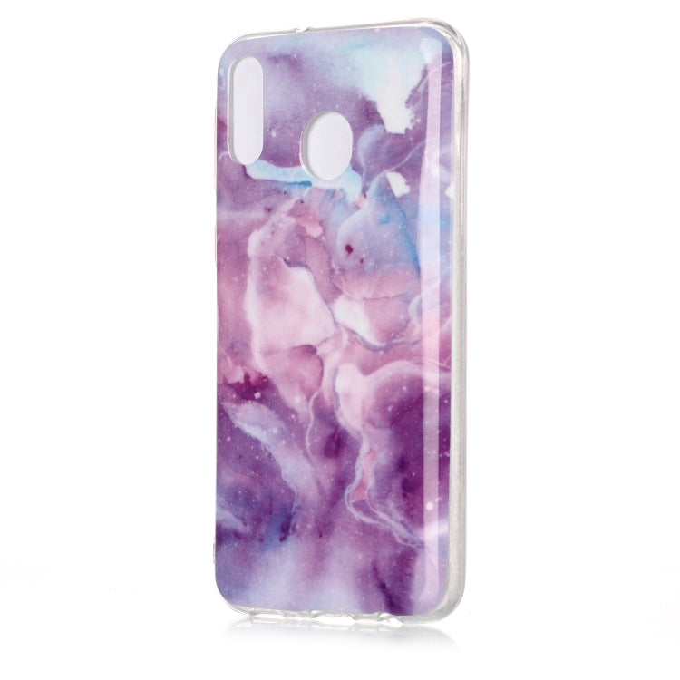 For Galaxy M20 Coloured Drawing Pattern IMD Workmanship Soft TPU Protective Case