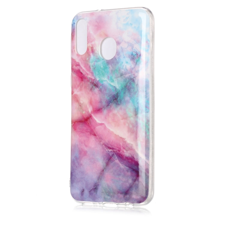 For Galaxy M20 Coloured Drawing Pattern IMD Workmanship Soft TPU Protective Case