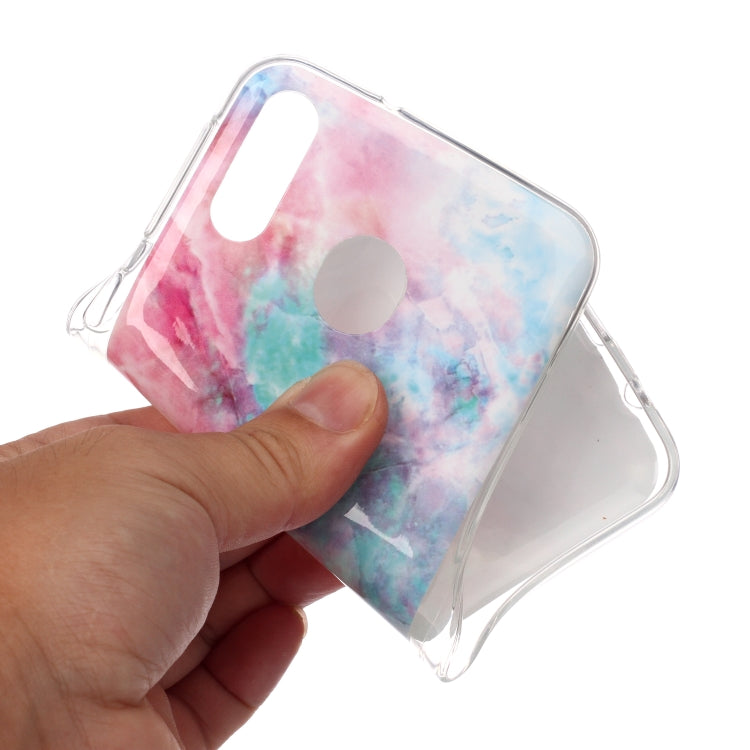 For Galaxy M20 Coloured Drawing Pattern IMD Workmanship Soft TPU Protective Case