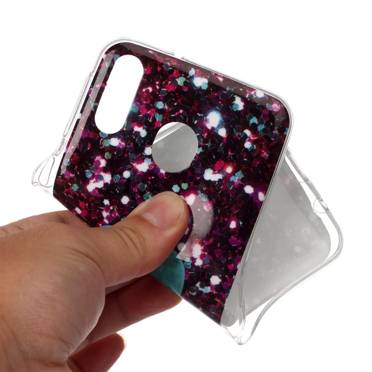 For Galaxy M20 Coloured Drawing Pattern IMD Workmanship Soft TPU Protective Case