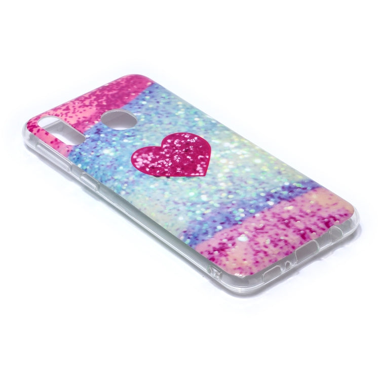For Galaxy M20 Coloured Drawing Pattern IMD Workmanship Soft TPU Protective Case