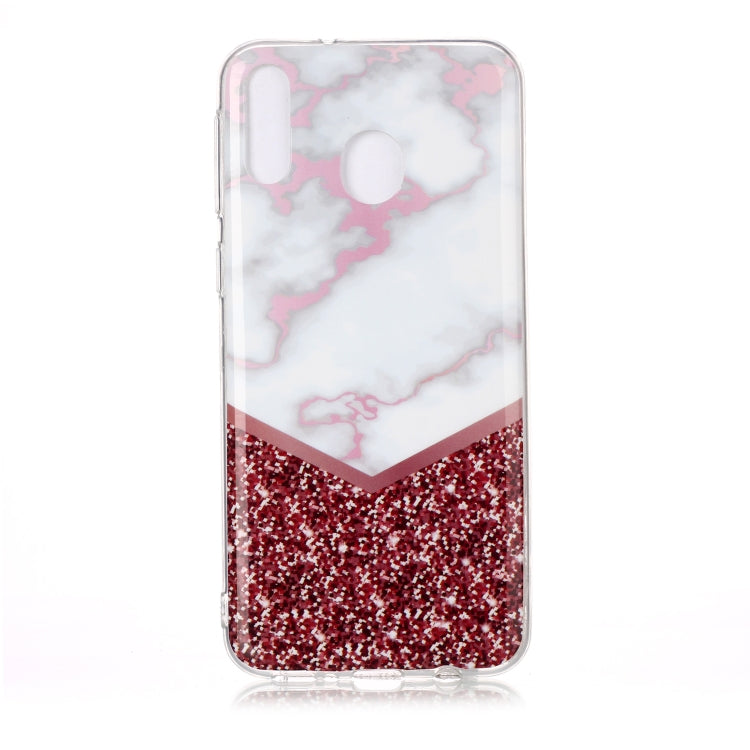 For Galaxy M20 Coloured Drawing Pattern IMD Workmanship Soft TPU Protective Case