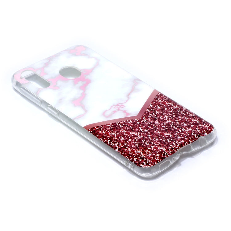 For Galaxy M20 Coloured Drawing Pattern IMD Workmanship Soft TPU Protective Case