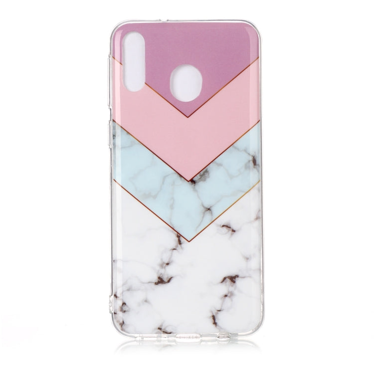 For Galaxy M20 Coloured Drawing Pattern IMD Workmanship Soft TPU Protective Case