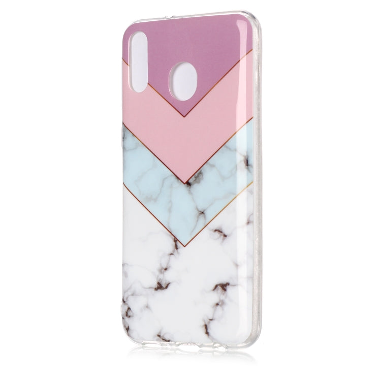 For Galaxy M20 Coloured Drawing Pattern IMD Workmanship Soft TPU Protective Case