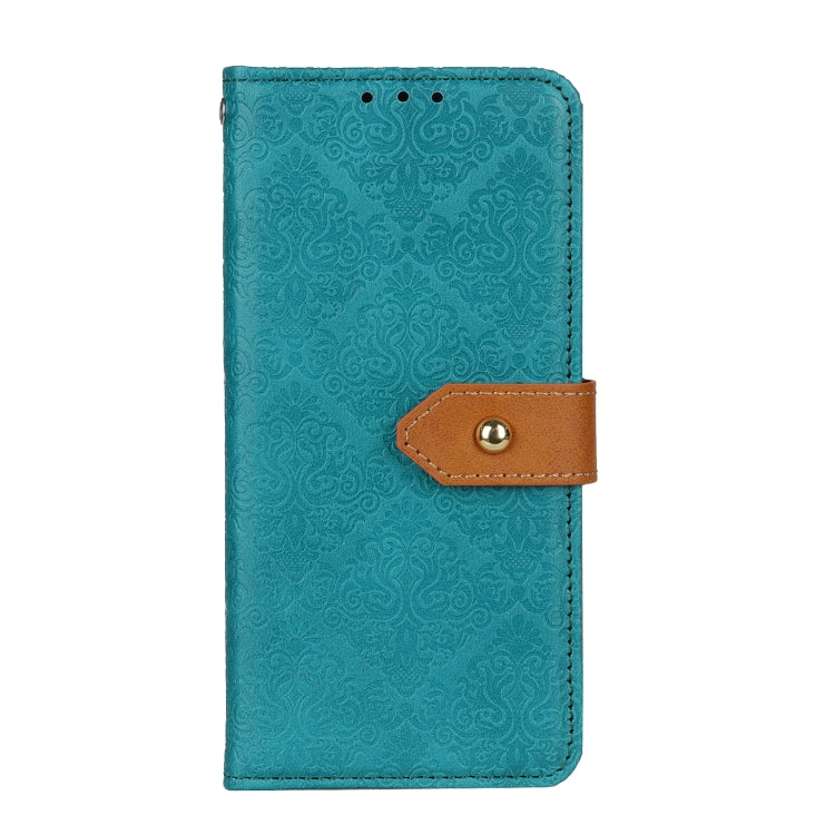 For vivo Y20 European Floral Embossed Copper Buckle Horizontal Flip PU Leather Case with Holder & Card Slots & Wallet & Photo Frame