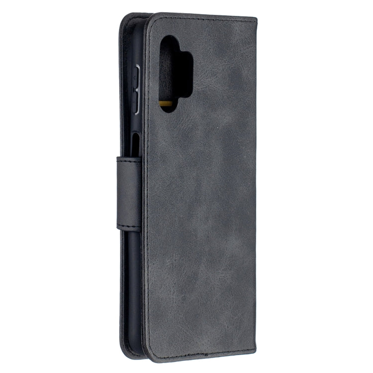 For Samsung Galaxy A32 5G Retro Lambskin Texture Pure Color Horizontal Flip PU Leather Case with Holder & Card Slots & Wallet & Lanyard
