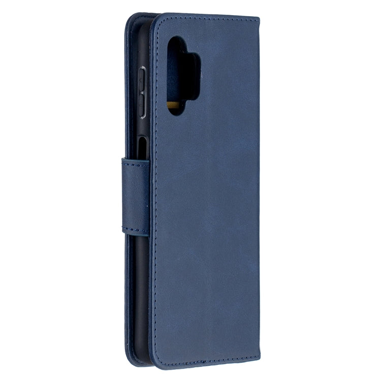 For Samsung Galaxy A32 5G Retro Lambskin Texture Pure Color Horizontal Flip PU Leather Case with Holder & Card Slots & Wallet & Lanyard