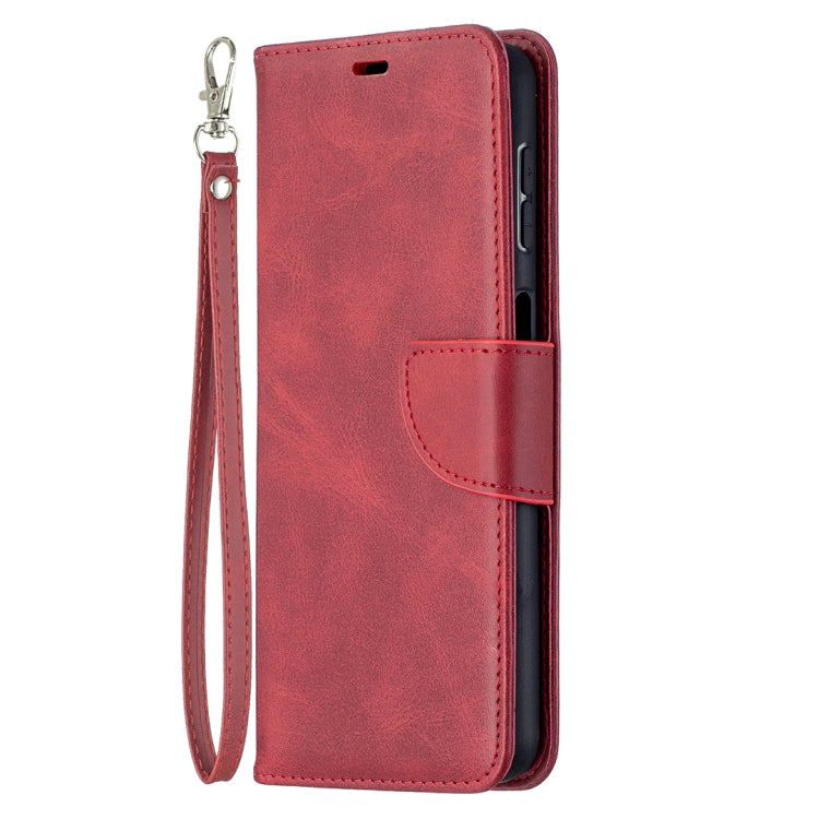 For Samsung Galaxy A32 5G Retro Lambskin Texture Pure Color Horizontal Flip PU Leather Case with Holder & Card Slots & Wallet & Lanyard