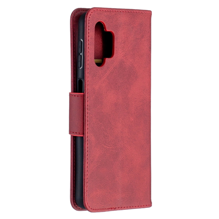 For Samsung Galaxy A32 5G Retro Lambskin Texture Pure Color Horizontal Flip PU Leather Case with Holder & Card Slots & Wallet & Lanyard