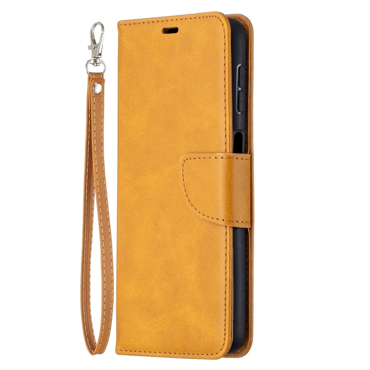 For Samsung Galaxy A32 5G Retro Lambskin Texture Pure Color Horizontal Flip PU Leather Case with Holder & Card Slots & Wallet & Lanyard